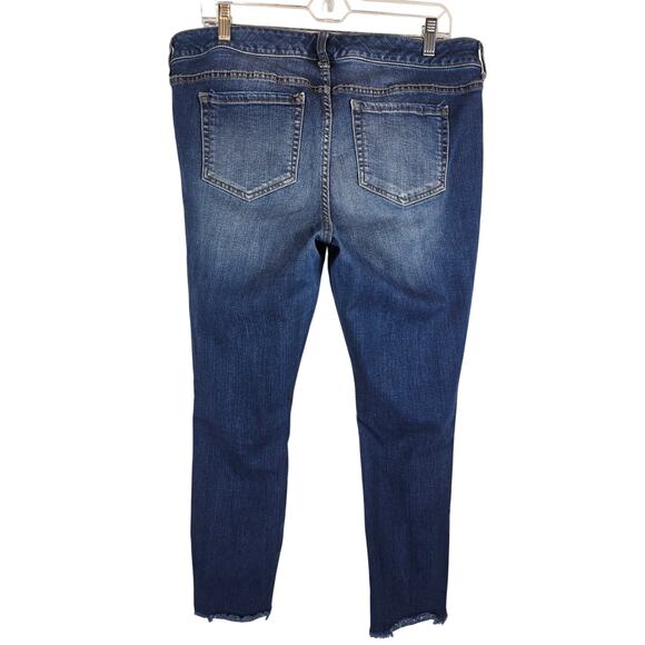 Torrid Premium Boyfriend Frayed Hem Distressed Whiskering Women's Jeans 14 - Picture 3 of 6